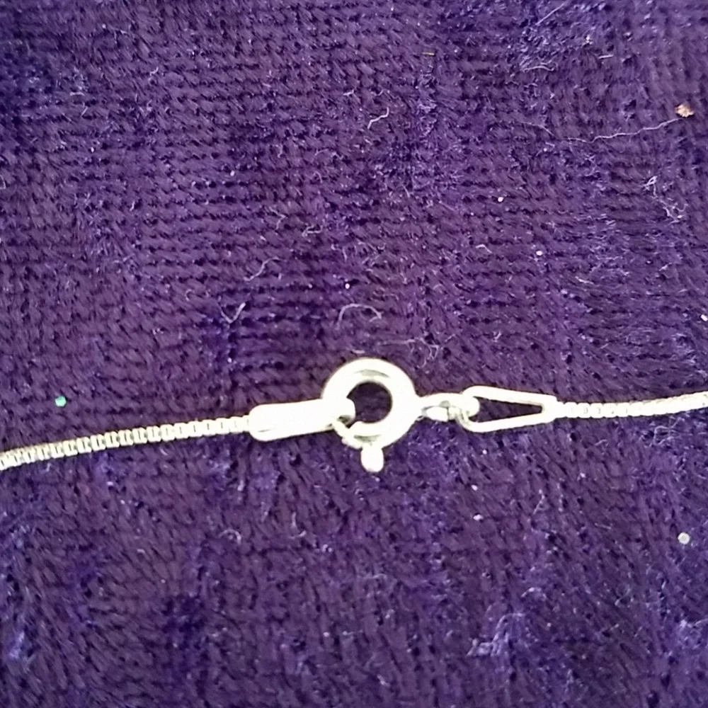 Sterling Silver & CZ Stones Necklace